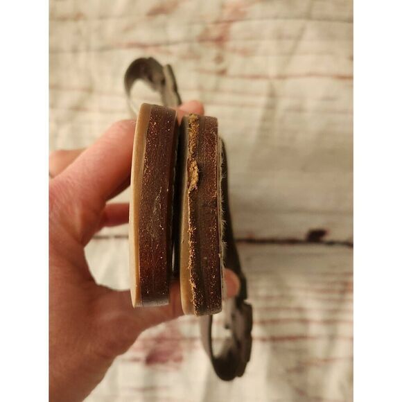 Tory Burch Moore Leather Thong Sandals Size 10 - Picture 5 of 7